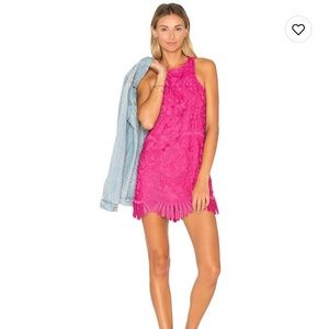 Lovers and Friends Caspian Shift Dress in Fuchsia Size Small